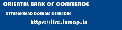 ORIENTAL BANK OF COMMERCE  UTTARAKHAND DOIWALA-DEHRADUN    ifsc code